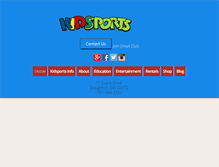 Tablet Screenshot of kidsportsfun.com